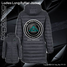 Load image into Gallery viewer, Ladies Long Puffer Jacket - Blandthorn