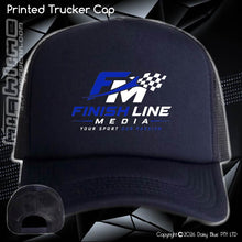 Load image into Gallery viewer, Printed Trucker Cap - Finish Line media
