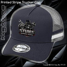 Load image into Gallery viewer, STRIPE Trucker Cap - Stuies