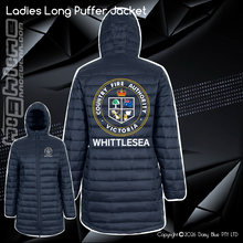 Load image into Gallery viewer, Ladies Long Puffer Jacket - Whittlesea CFA