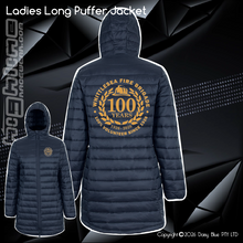 Load image into Gallery viewer, Ladies Long Puffer Jacket - Whittlesea CFA
